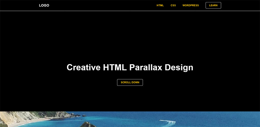 Parallax Website Effect Using CSS