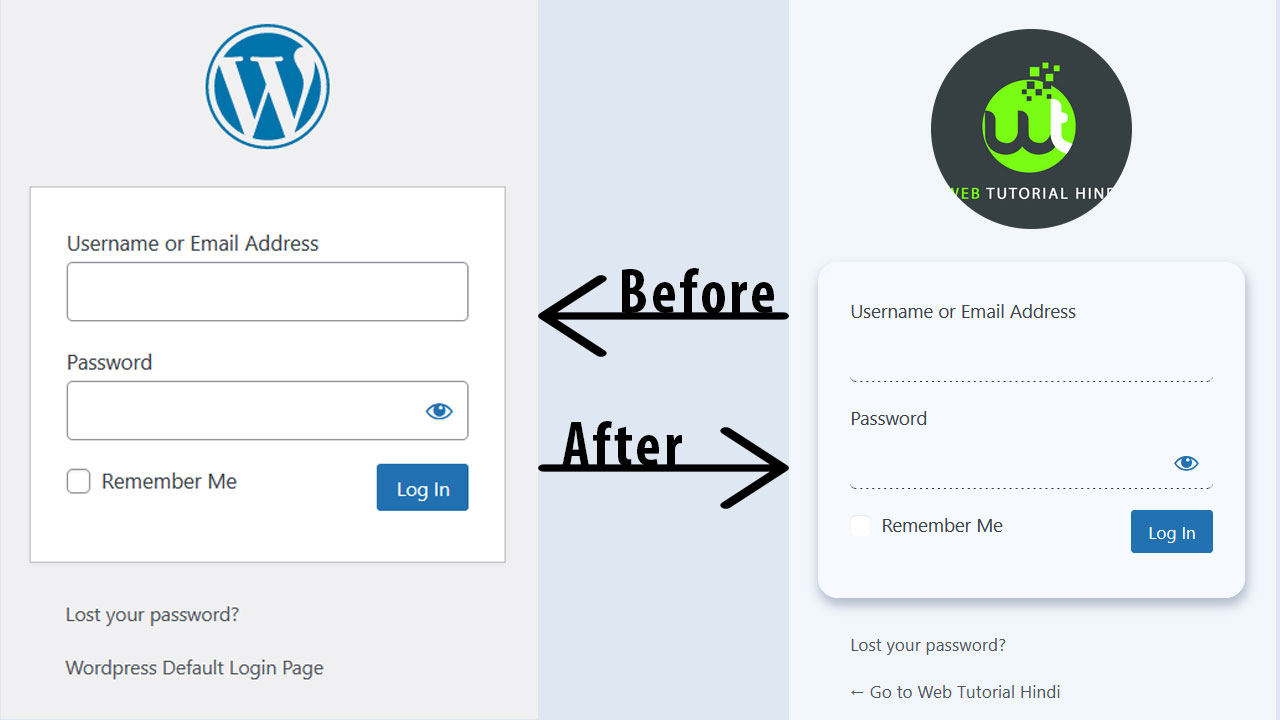 customize WordPress login page