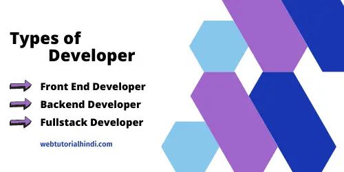 Types of developer