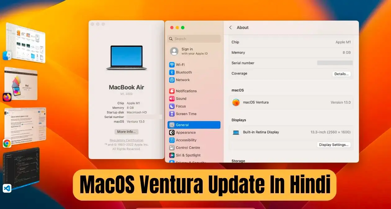 MacOS Ventura Update in hindi