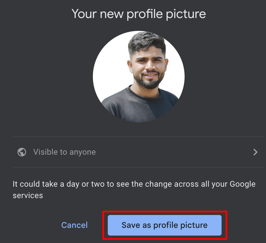 email profile picture