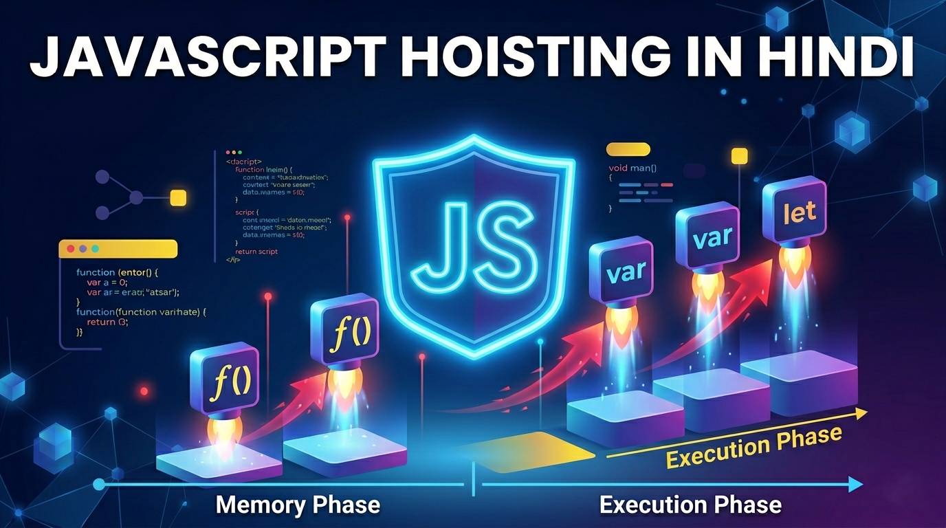 Javascript Hoisting in Hindi: Step-by-Step Guide with Examples